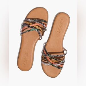 Madewell Tracie Crisscross Slide Sandals